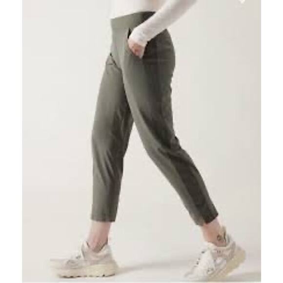 Brooklyn Ankle Pant Size 8 Mountain Olive Travel Casual - Picture 2 of 12